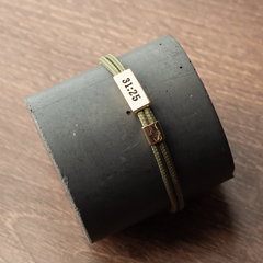 Lenny & Eva - Sentiment Cord Bracelet-Proverbs 31:25, Be Brave, Graduation