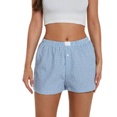 Rosa Clothing - Gingham Pull-On Boxer Shorts