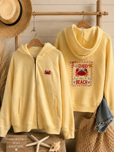 Crabby Zip front -Buttercream