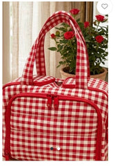 Gingham Cosmetic Case