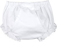 Monogram Blanks - Diaper Cover Eyelet Panty, Double Seated