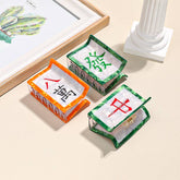 Fun Game Mahjong Tile Shaped Hair Clips