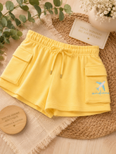 BUTTER YELLOW- CARGO shorts