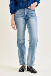 Judy Blue Jeans - HW Tummy Control Contrast Wash Straight