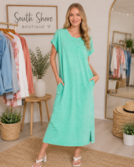Easy Days Washed Maxi Tee Dress