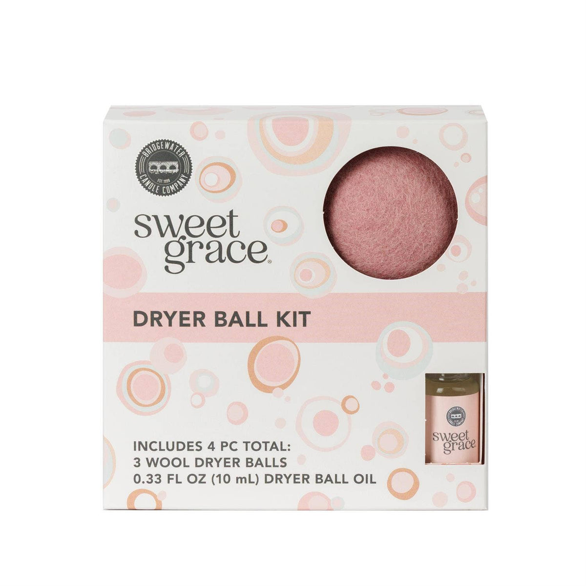 Bridgewater Candle Company - Sweet Grace Wool Dryer Ball Kit | Luxury Laundry, 3pk
