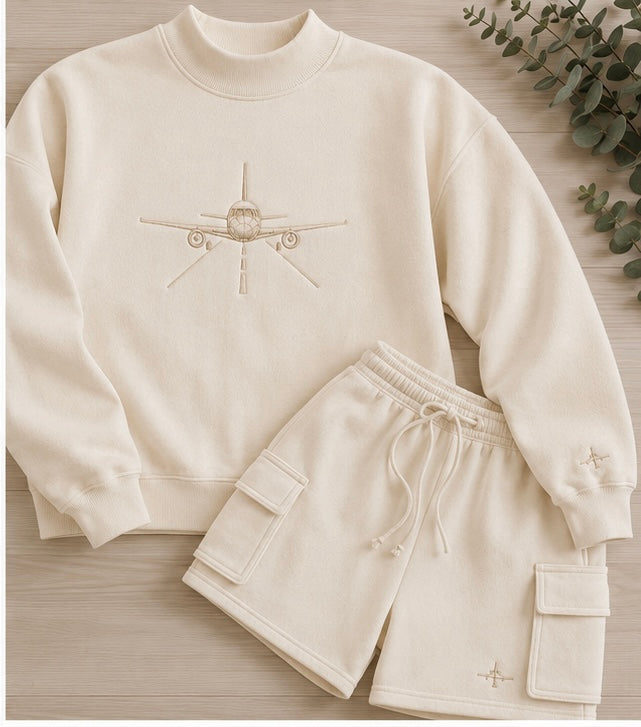 WHEELS UP SHORTS-Beige