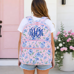 Southern My Sass - Quilted Full Size Backpack Bluebell Voyage