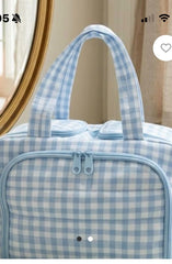 Gingham Cosmetic Case