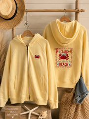 Crabby Zip front -Buttercream