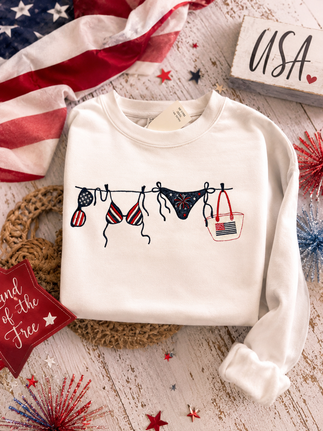 Stars, Stripes & Sunny Skies Sweatshirt 🇺🇸