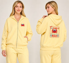 Crabby Zip front -Buttercream