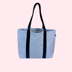 Navy Preppy Stripe ~WIPEABLE~ Little Mama Tote | Mint