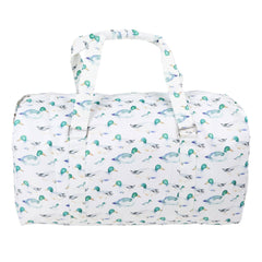 Duck/Pink Floral Nylon Duffle Bag