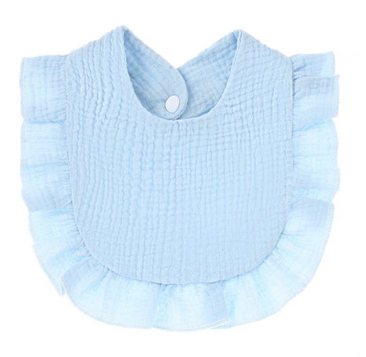 Zsa Zsa & LoLLi Monogram Blanks - Muslin Ruffle Toddler Bib ($4 ea) Baby Gift, Shower Gift