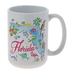 FL State Collection Ceramic 15 oz Mug Florida