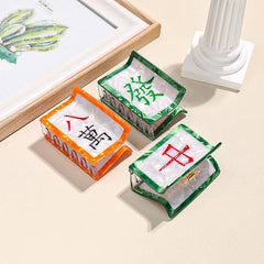 Fun Game Mahjong Tile Shaped Hair Clips