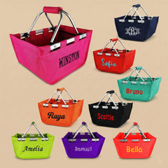 RED TO PURPLE LLC - K103 | MINI MARKET TOTE - SOLID - Baby Pink