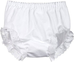 Monogram Blanks - Diaper Cover Eyelet Panty, Double Seated
