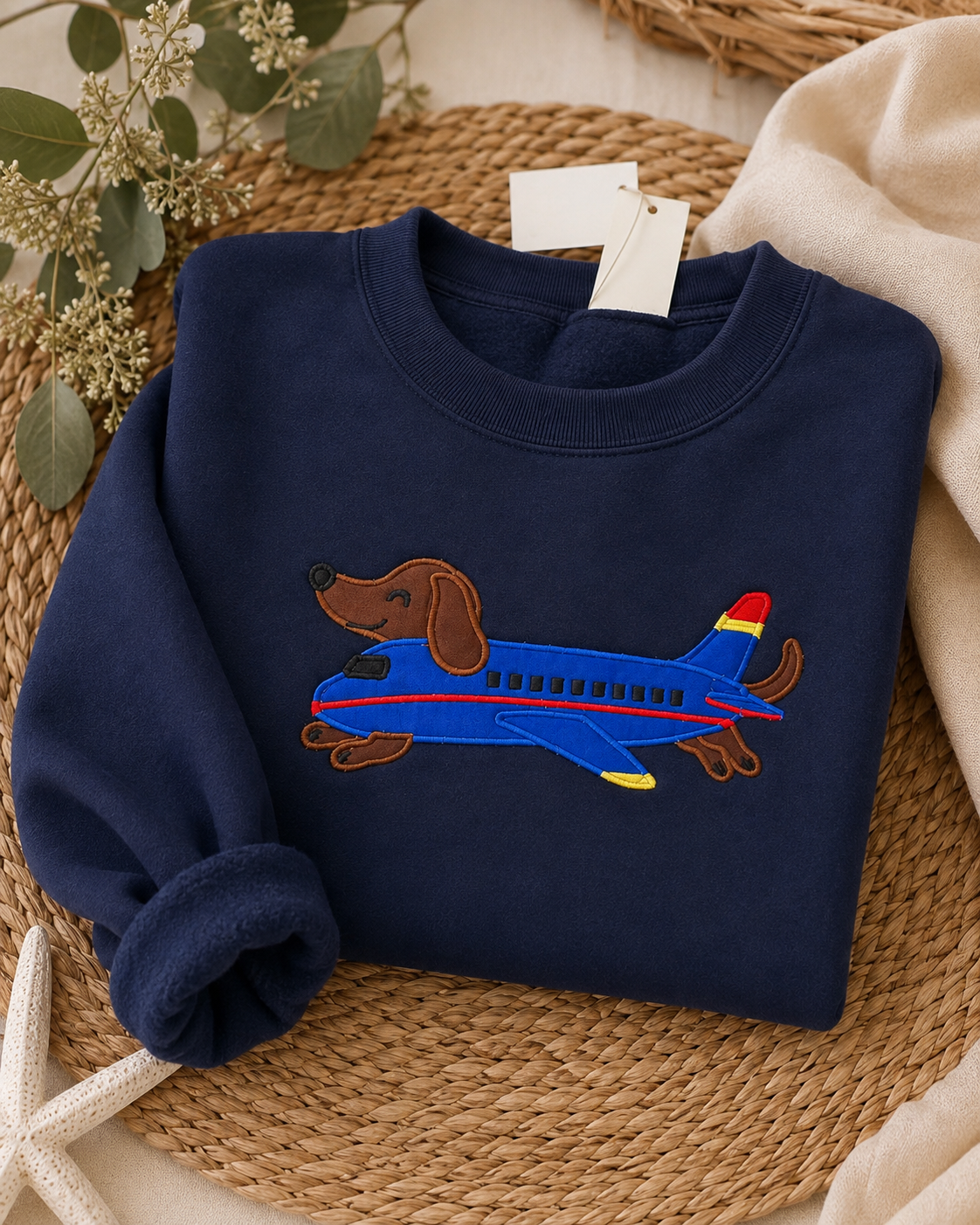 Jet Set Doxie Crew Sweatshirt
