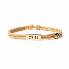 Lenny & Eva - Sentiment Cord Bracelet-Jeremiah 29:11, Trust the Process