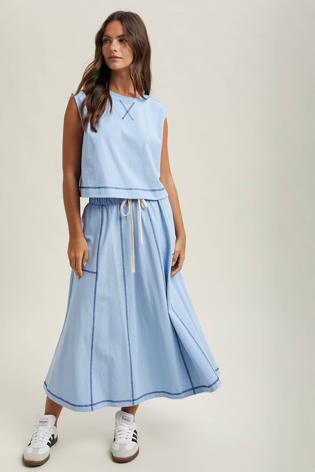 MUSCLE TANK AND SKIRT SET / WL25-12220